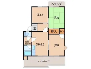 グリーンフルにしおかⅡ【2階】の間取り