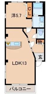 セゾン・ド・メール【1階】の間取り