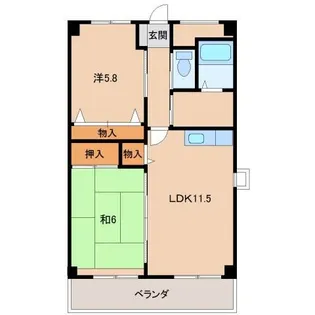 アルコバレーノ【3階】の間取り