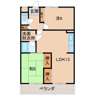 Nビル向陽館【2階】の間取り