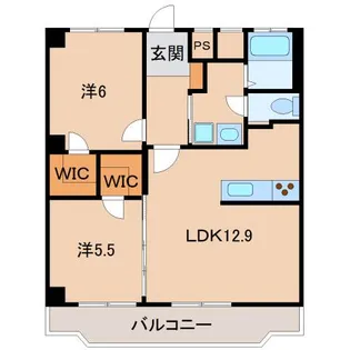 リエス和歌山駅前【3階】の間取り