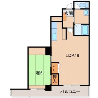 グランメール美園【8階】の間取り