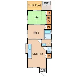 カーサ丸山【1階】の間取り