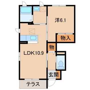 シャーメゾンi【1階】の間取り