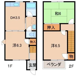 グリーンフル板東の間取り