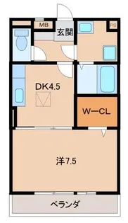 リビングタウンなごみ(F棟)【1階】の間取り