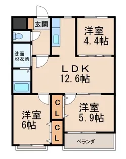 パストラルMⅡ【2階】の間取り