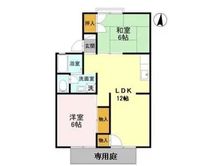 パレーシャル津秦【1階】の間取り
