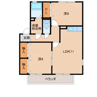シンフォニータウンⅢF棟【2階】の間取り