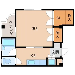 ハイツときわ【3階】の間取り