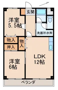 カーサー川口【2階】の間取り
