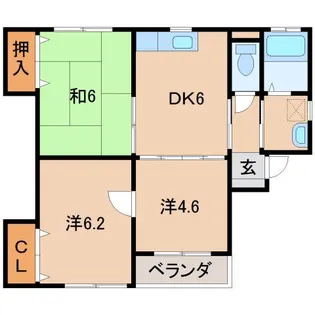 メゾンMAESHIMA【1階】の間取り