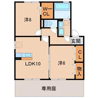 パイン テイル A棟【1階】の間取り