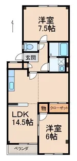 ハピネス松下【2階】の間取り