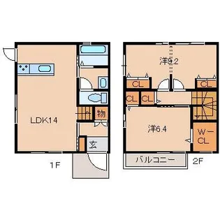 ラ・フェリオ鳴神の間取り