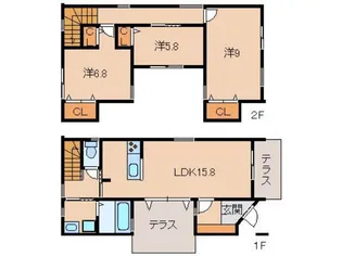 パティオ弐番館の間取り