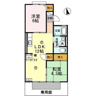 エル タチバナ B棟【1階】の間取り