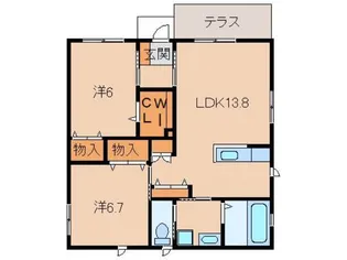 メゾン・ド・fan【1階】の間取り