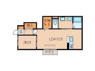 ドエル・TOMOⅤ【1階】の間取り