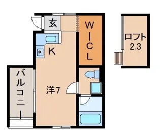 ルフトゼロ【2階】の間取り