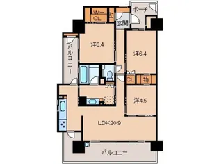 サーパス和歌山駅前【5階】の間取り