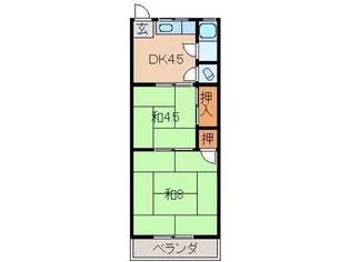 池尻マンション有本【3階】の間取り