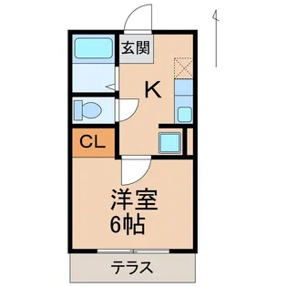 エクストリーム新在家【1階】の間取り