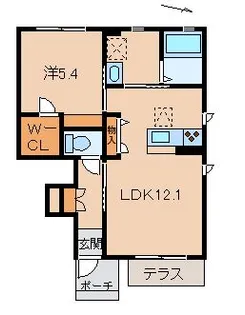 シャーメゾン福島【1階】の間取り