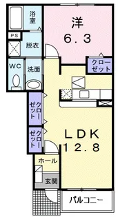 ノルテ フロレスタⅠ【1階】の間取り