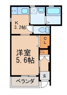 クラウンハイツ中島(14110)【1階】の間取り