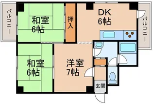 シティハイツ高松101号【1階】の間取り