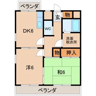 リビエール福町【10階】の間取り
