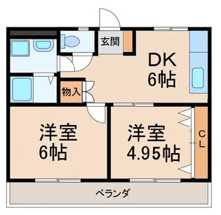 岩出三栄プラザ【1階】の間取り