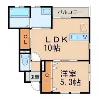 松ヶ丘クラウンハイツ【1階】の間取り