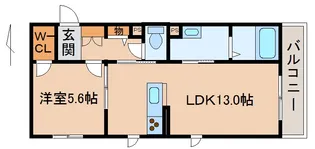 ベレオ金龍寺丁【2階】の間取り