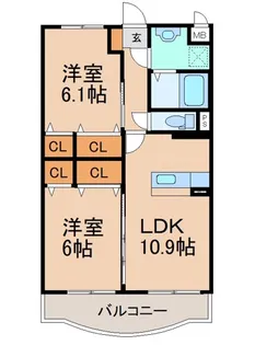 ボナール3号館【2階】の間取り