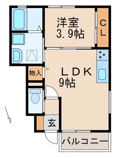 クラウンハイツ金池Ⅵ【1階】の間取り