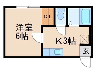 エクストリーム中島【1階】の間取り