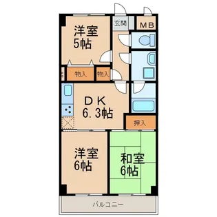 シティプラザ東紺屋町【2階】の間取り