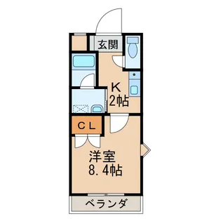 ル マンA3番館【2階】の間取り