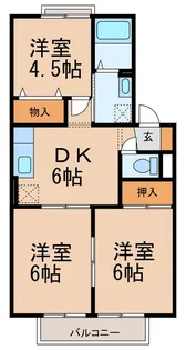 3DKの間取り画像