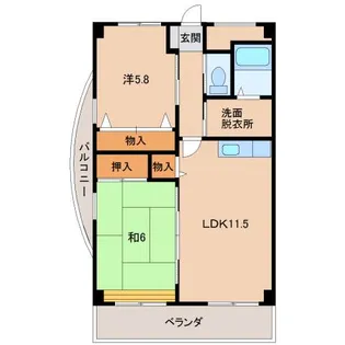 アルコバレーノ【3階】の間取り