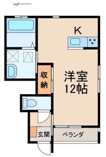 クラウンハイツ広瀬【1階】の間取り