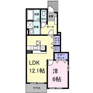 サンリット Ⅰ (有田川町)【1階】の間取り
