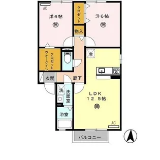 キャトルセゾン B棟【1階】の間取り