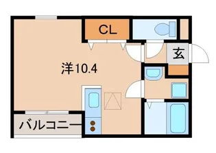 クラウンハイツ宮前【1階】の間取り