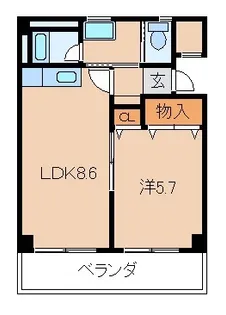 パル・ティール紀三井寺【1階】の間取り