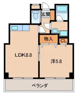 パル・ティール紀三井寺【3階】の間取り