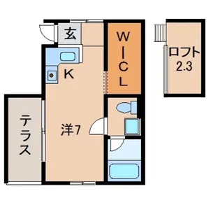 ルフトゼロ【1階】の間取り