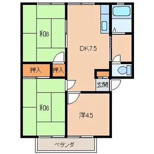 グリーンヒル九度山Ⅰ【2階】の間取り
